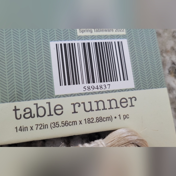 New! Boho Hand Woven Jute Cotton Table Runner 14"x72" Indoor Outdoor - Picture 3 of 6